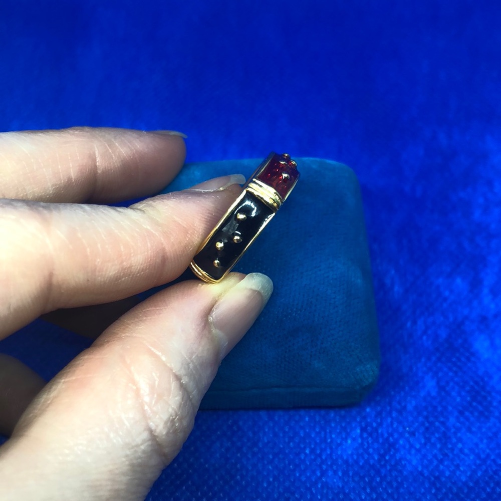 🖤❤️🖤Enamel Ring Joan Rivers - Picture 8 of 8